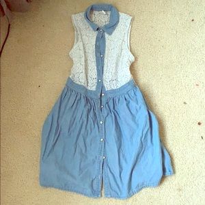 Forever 21 laced/flannel dress